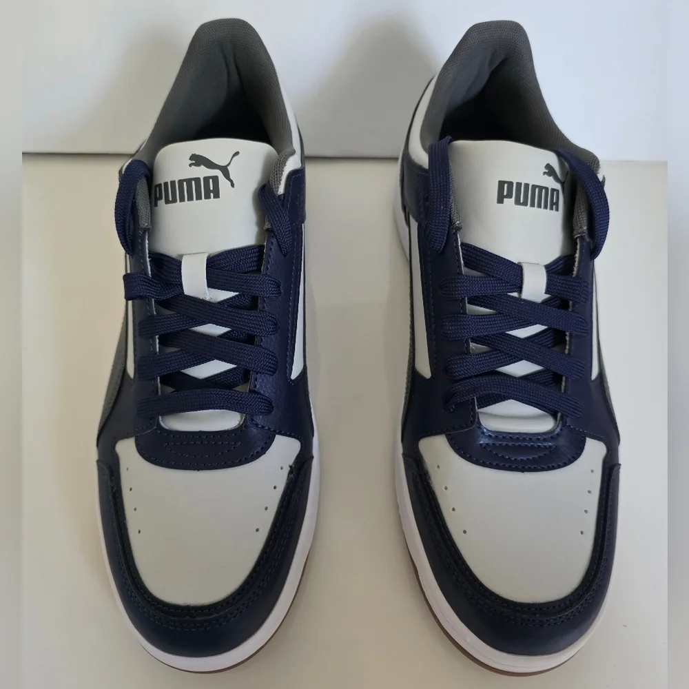 Puma Rebound Joy Low Top Sneakers Blue White Gray Men's Size 11